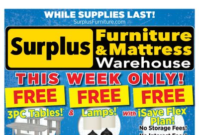 Surplus Furniture & Mattress Warehouse (Medicine Hat, Lethbridge) Flyer December 29 to January 4