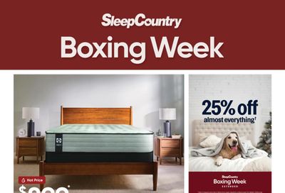 Sleep Country Flyer December 29 to January 6