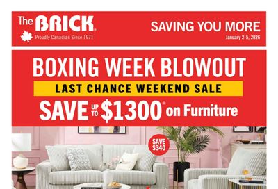 The Brick Mattress Store Flyer December 30 to January 12