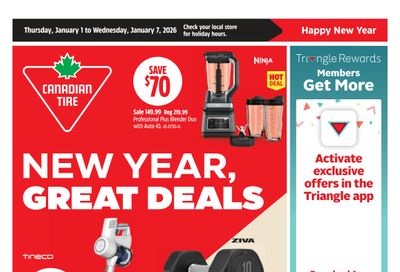 Canadian Tire (Atlantic) Flyer January 1 to 7