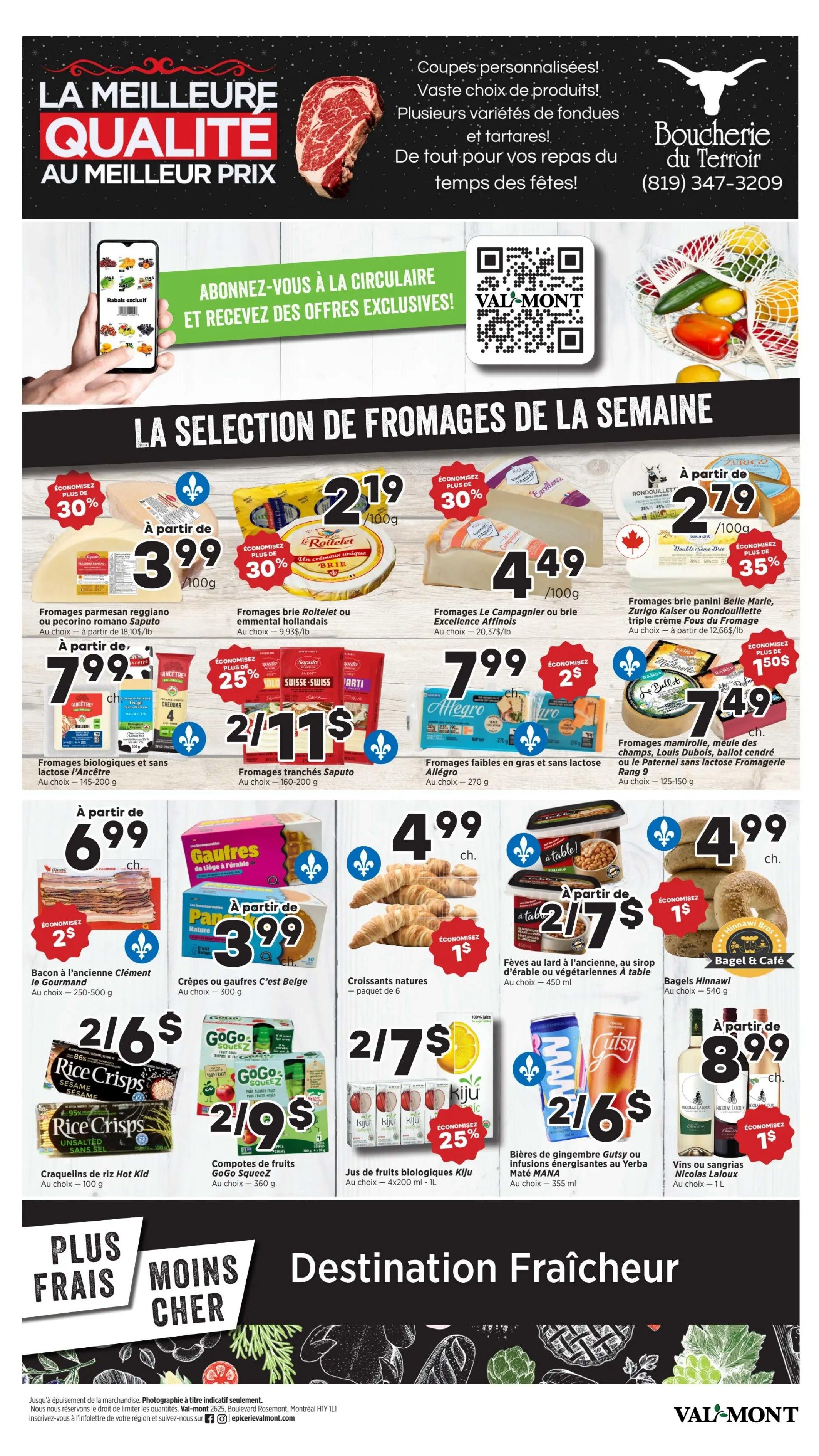 Val-Mont Flyer January 1 to 7