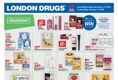 London Drugs Veganuary Flyer December 31 to January 31