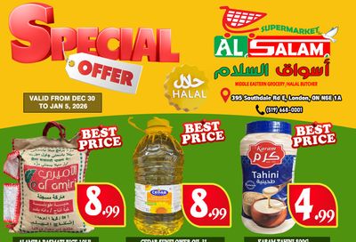 Al-Salam Supermarket Flyer December 30 to January 5