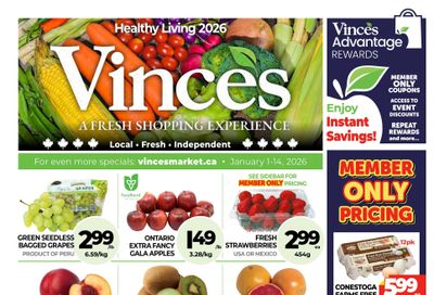 Vince's Market Flyer January 1 to 14