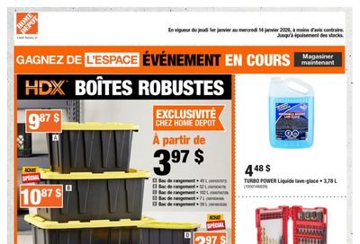Home Depot (QC) Flyer January 1 to 14