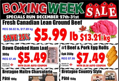 Fredericton Co-op Flyer December 27 to 31