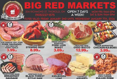 Big Red Markets Flyer January 2 to 7