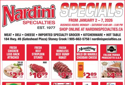 Nardini Specialties Flyer January 1 to 7