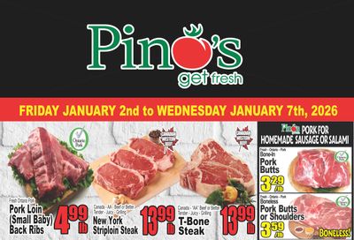 Pino's Flyer January 2 to 7
