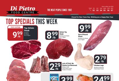 Di Pietro Food Centre Flyer January 1 to 7