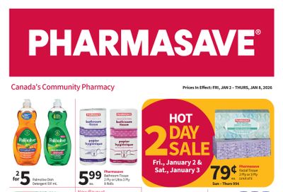 Pharmasave (ON & West) Flyer January 2 to 8