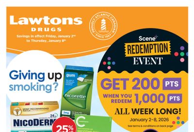 Lawtons Drugs (NB, NL, PE) Flyer January 2 to 8