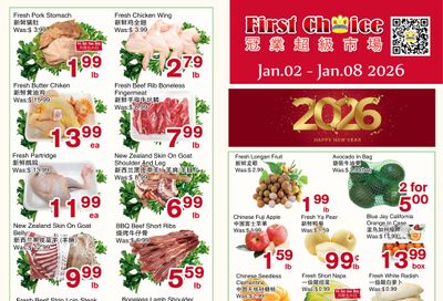 First Choice Supermarket Flyer January 2 to 8