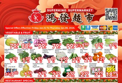 Superking Supermarket (North York) Flyer January 2 to 8