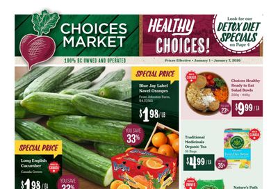 Choices Market Flyer January 1 to 7