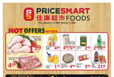 PriceSmart Foods Flyer January 1 to 7