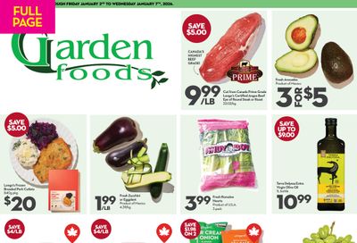 Garden Foods Flyer January 2 to 7