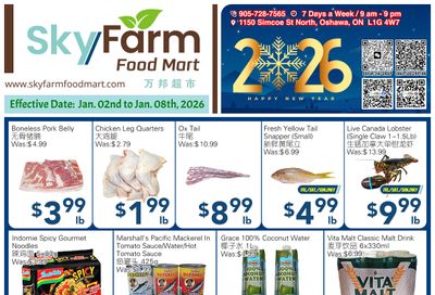 SkyFarm Food Mart Flyer January 2 to 8