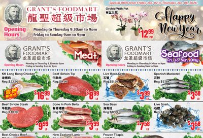 Grant's Food Mart Flyer January 2 to 8