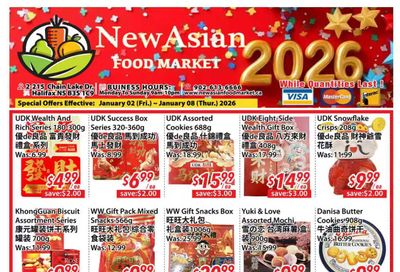 New Asian Food Market Flyer January 2 to 8