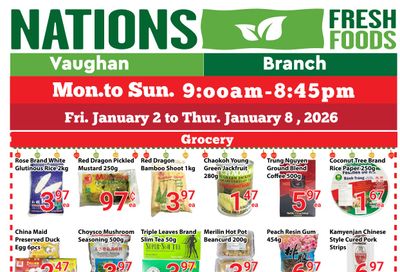 Nations Fresh Foods (Vaughan) Flyer January 2 to 8
