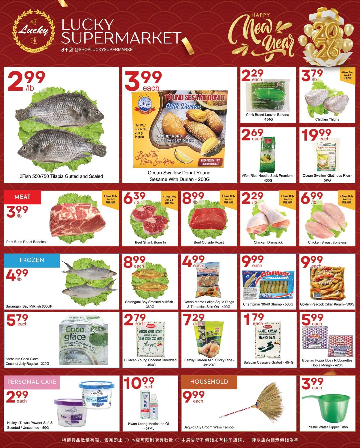 Lucky Supermarket (Winnipeg) Flyer January 2 to 8