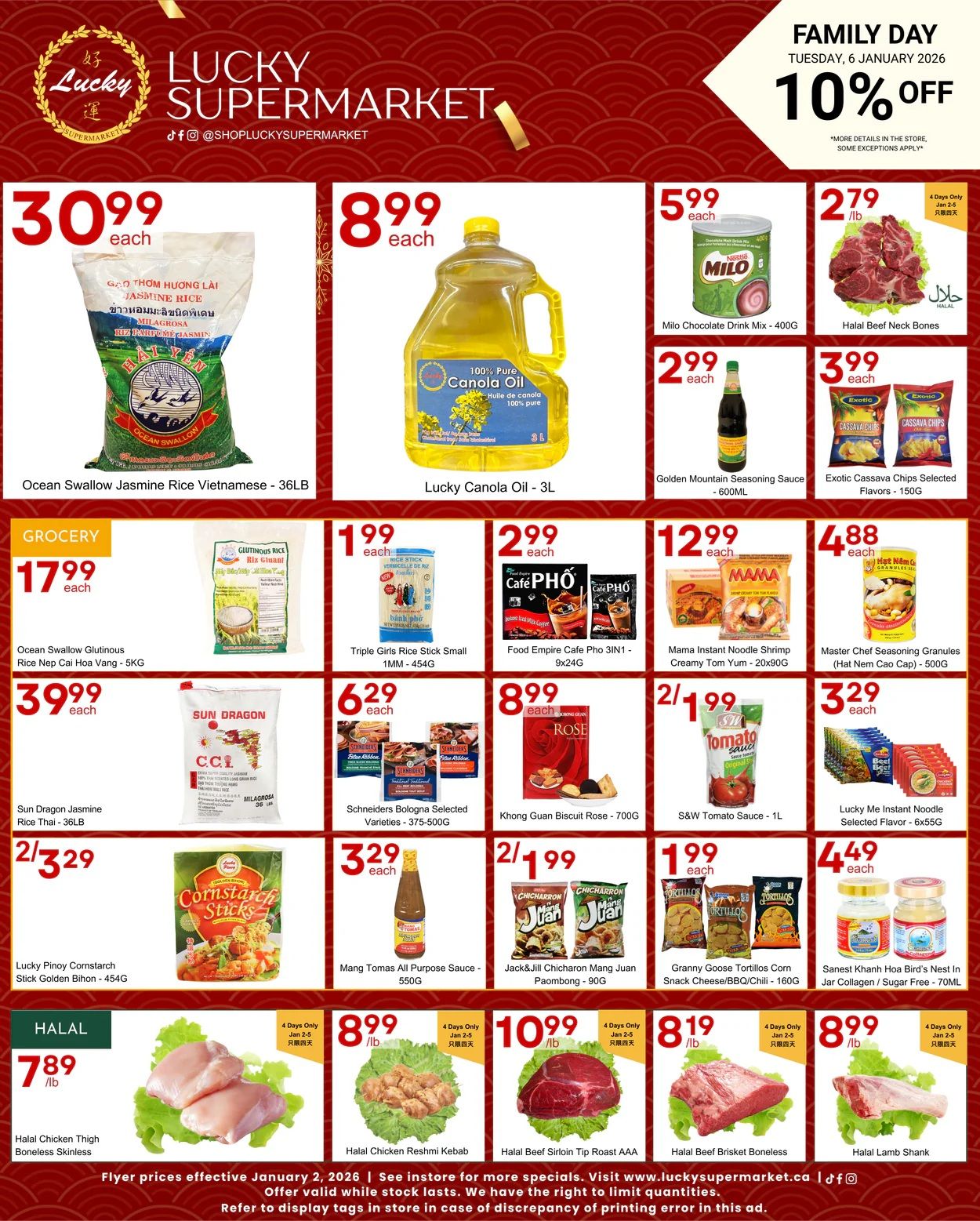 Lucky Supermarket (Surrey) Flyer January 2 to 8