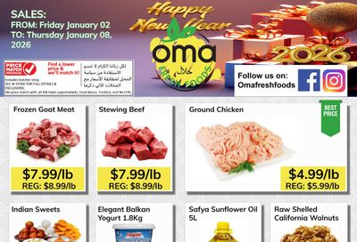 Oma Fresh Foods Flyer January 2 to 8