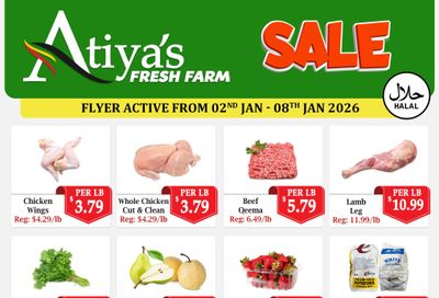 Atiya's Fresh Farm Flyer January 2 to 8