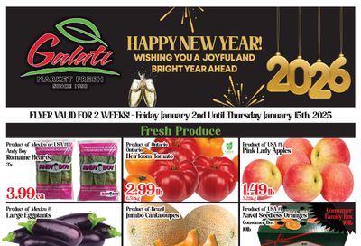 Galati Market Fresh Flyer January 2 to 15