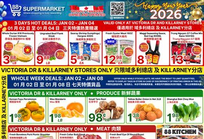 88 Supermarket Flyer January 2 to 8