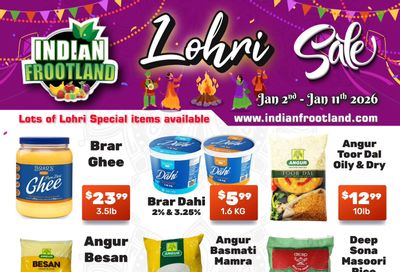 Indian Frootland Flyer January 2 to 11