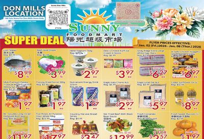 Sunny Foodmart (Don Mills) Flyer January 2 to 8