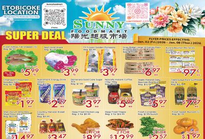 Sunny Foodmart (Etobicoke) Flyer January 2 to 8