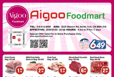 Aigoo Foodmart Flyer January 2 to 8
