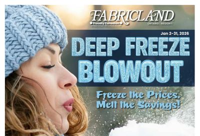 Fabricland (ON) Flyer January 2 to 31