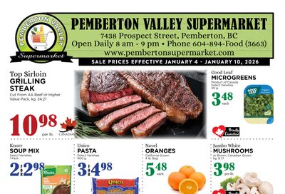 Pemberton Valley Supermarket Flyer January 4 to 10