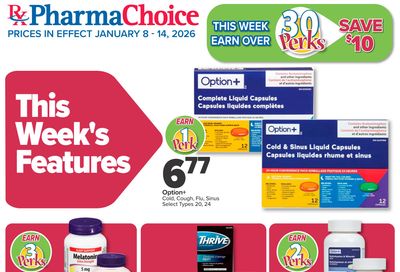 PharmaChoice Health Centre Flyer January 8 to 14