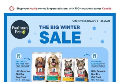 Paulmac's Pets Flyer January 8 to 21
