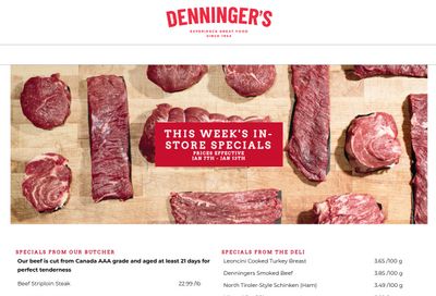 Denninger's Weekly Specials January 7 to 13