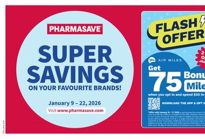 Pharmasave (Atlantic) Flyer January 9 to 22