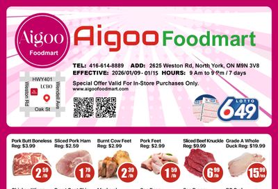 Aigoo Foodmart Flyer January 9 to 15