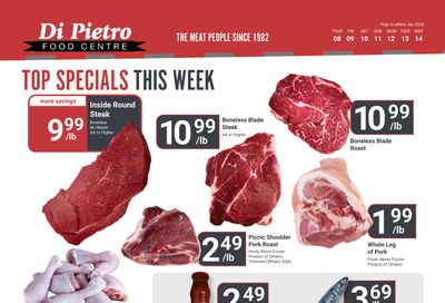Di Pietro Food Centre Flyer January 8 to 14
