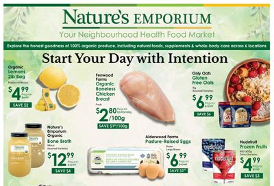 Nature's Emporium Bi-Weekly Flyer January 8 to 21
