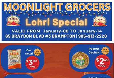 Moonlight Grocers Flyer January 8 to 14