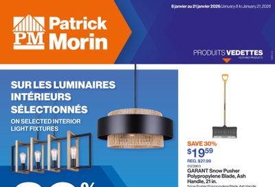 Patrick Morin Flyer January 8 to 21