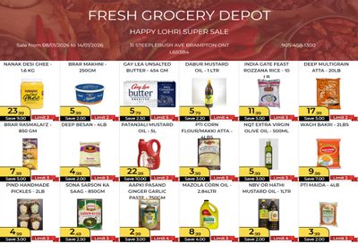 Fresh Grocery Depot Flyer January 8 to 14