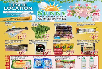 Sunny Supermarket (Leslie) Flyer January 9 to 15