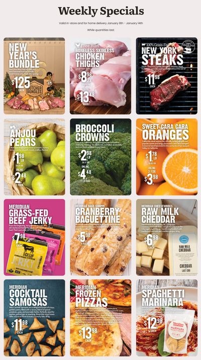 Meridian Farm Market Flyer January 8 to 14