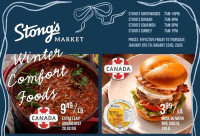 Stong's Market Flyer January 9 to 22